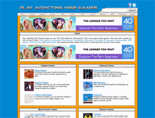 Tablet Screenshot of playaddictingwebgames.com